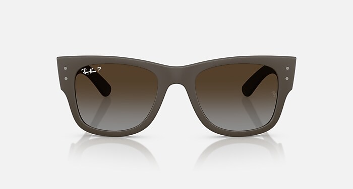 MEGA WAYFARER LITEFORCE Sunglasses in Sand Brown and Polarized