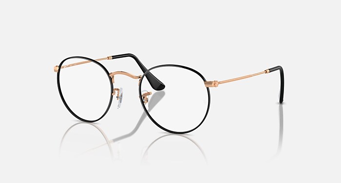 レイバン公式ストア】 Ray-Ban® ROUND METAL OPTICS メガネ | Black On 