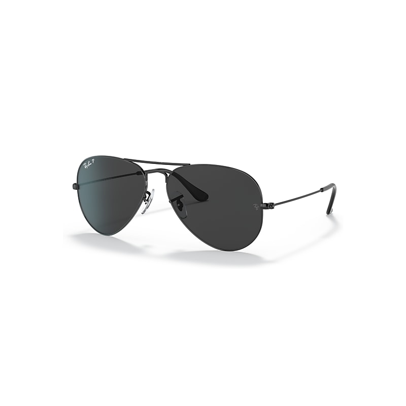 Ray-Ban Unisex Black Aviator Polished Polarized Aviator 3025 - Image 13