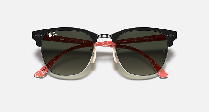 Ray-Ban サングラス ブラック レッド レイバン公式ストア】 Ray-Ban® CLUBMASTER @COLLECTION サングラス
