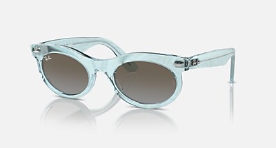 Wayfarer Oval Change Sunglasses in Photo Waves Grey Frame and