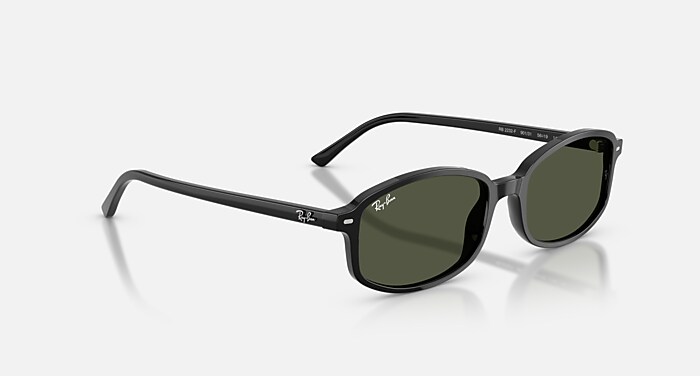 Ray-Ban  ブラックサングラス レイバン公式ストア】 Ray-Ban® SAM サングラス | ブラック X グリーン
