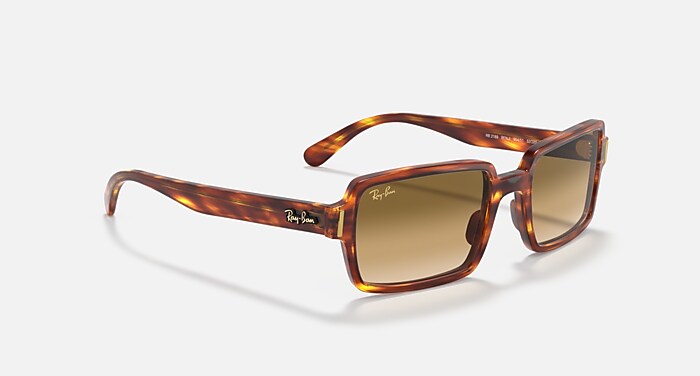 Ray-Ban サングラス RB2189 BENJI Sunglasses in Striped Havana and Brown (54-20) - RB2189