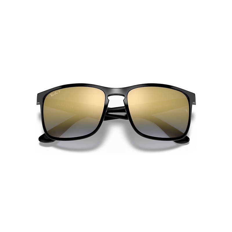 Ray-Ban Rb4264 Polarized+ Lenses Sunglasses Black Frame Blue Lenses Polarized 58-18