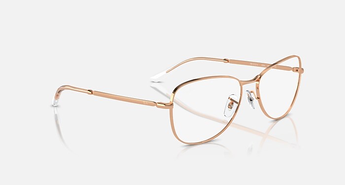 RB3733V OPTICS Eyeglasses with Rose Gold and Clear (54-17
