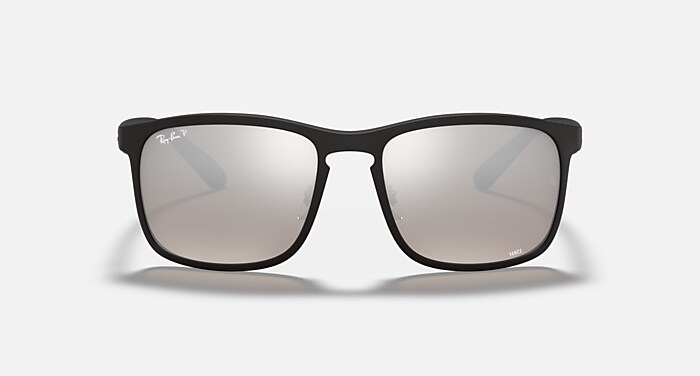RB4264 POLARIZED+ LENSES Polarized Sunglasses in Black and Silver