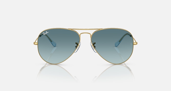 AVIATOR GRADIENT Sunglasses in Gold and Blue (62-14  display picture 2