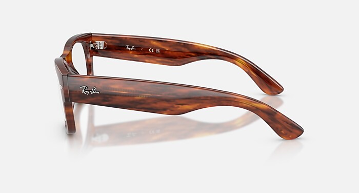 MEGA WAYFARER II OPTICS Eyeglasses with Striped Havana and Clear