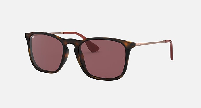 CHRIS Sunglasses in Havana and Dark Violet - RB4187F | Ray-Ban® ASEAN