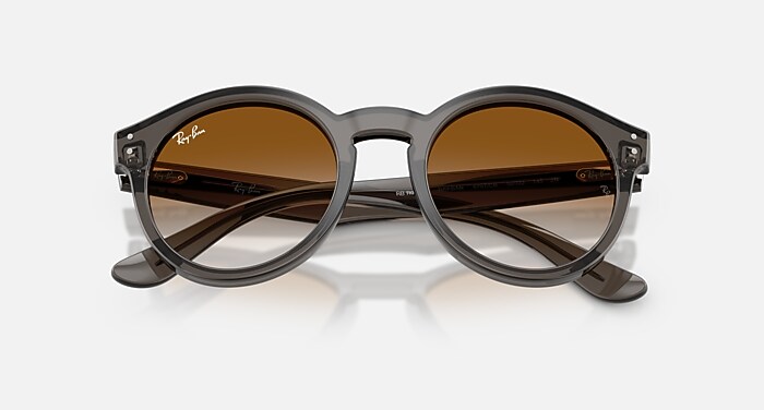 2180 REVERSE Sunglasses in Transparent Dark Grey and Clear