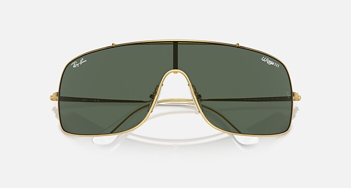 ズ*ム様 B&L RAY BAN SMALL CALABAN サングラス　ヴィン WINGS III Sunglasses in Arista Gold and Dark Green (0-136