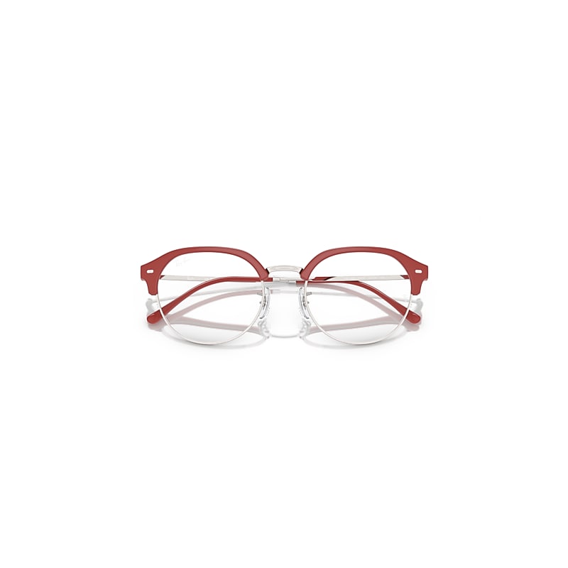 Ray-Ban Rb7229 Optics Optical Silver Frame Clear Lenses Polarized 51-20
