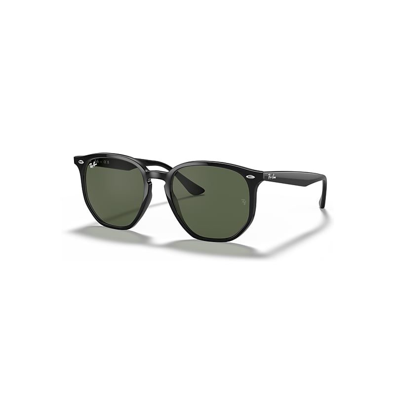 Ray - Ban Unisex Green Ray - Ban Rb4306 601/71 Sunglasses Injected Black Geometric Normal - Image 9