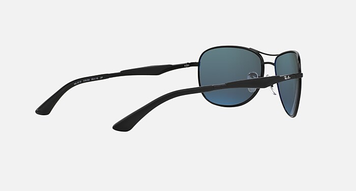 RB3519 Polarized Sunglasses in Black and Green Polarized (59-15