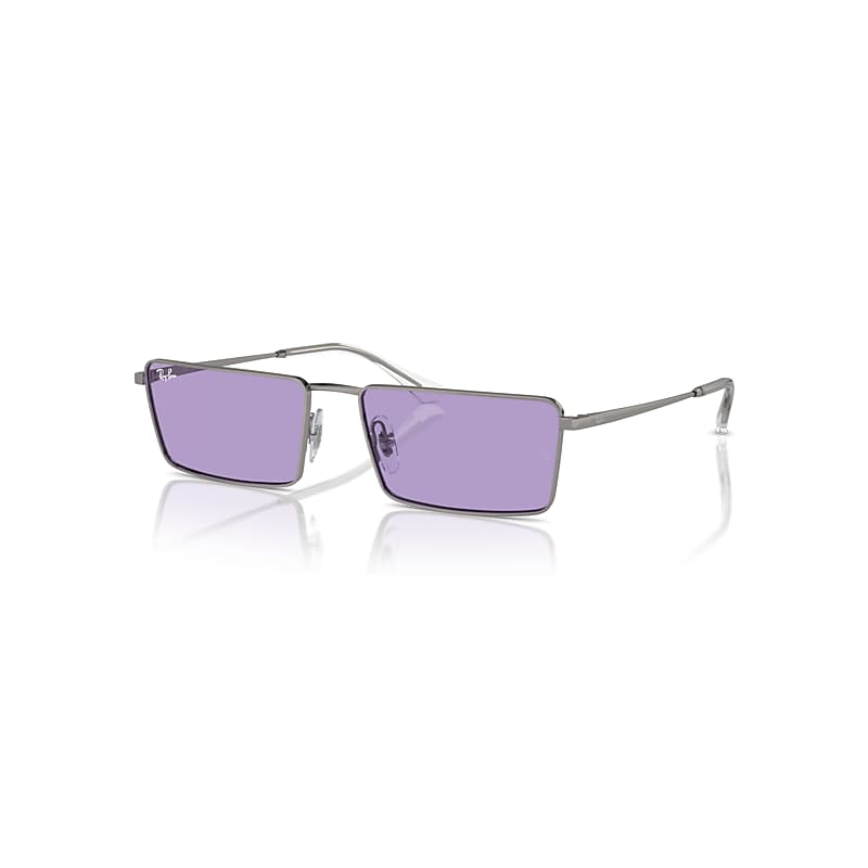 Ray-Ban Sunglasses  Emy Bio-Based - Gunmetal Frame Violet Lenses 59-17, RB3741