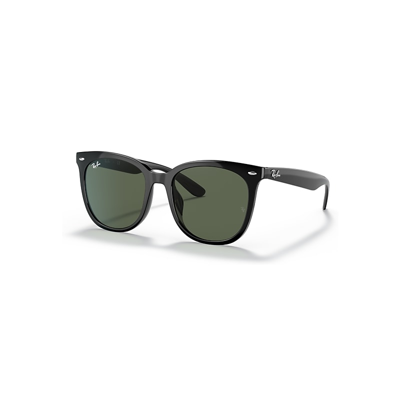 Ray-Ban Rb4379d Sunglasses Black Frame Green Lenses 55-19