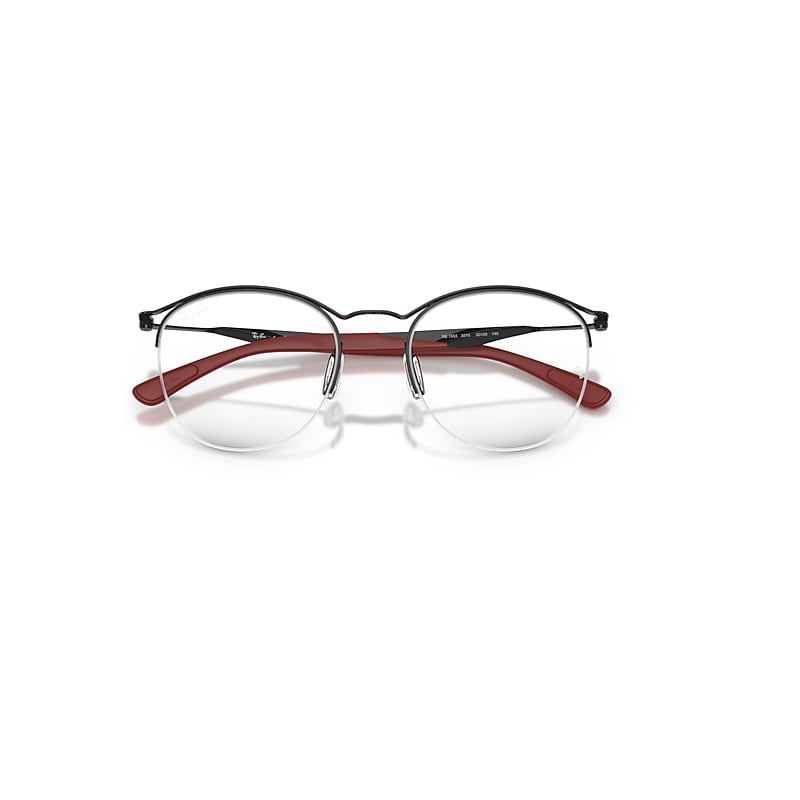 Ray-Ban Rb7553 Optics Optical Black Frame Clear Lenses Polarized 50-20