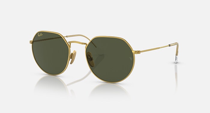JACK TITANIUM Sunglasses in Gold and Green - RB8165 | Ray-Ban® US