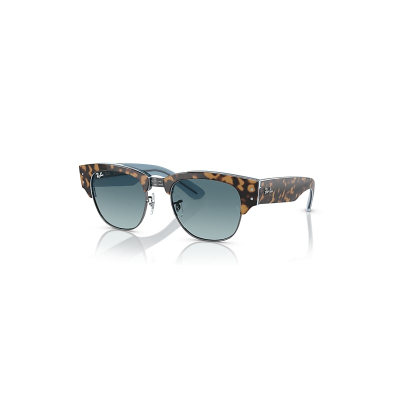 Ray-Ban Sunglasses  Mega Clubmaster - Havana On Light Blue Frame Blue Lenses 50-21, RB0316S