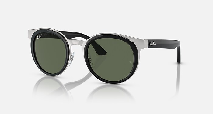 BONNIE Sunglasses in Black On Silver and Dark Green - RB3710 | Ray