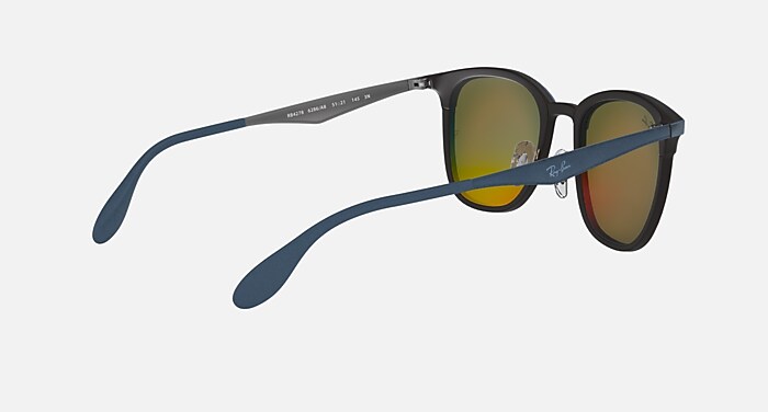 RB4278 Sunglasses in Black and Orange Gradient Mirror (51-21