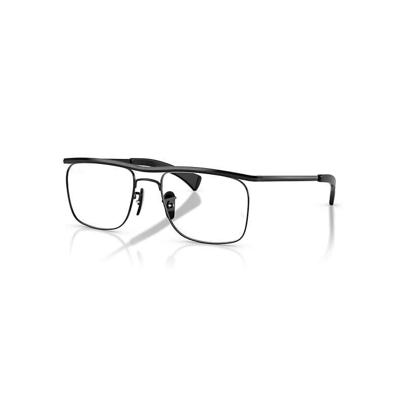 Ray-Ban Eyeglasses   Optics Scuderia Ferrari Collection - Black Frame Clear Lenses Polarized 52-18, RB6519M