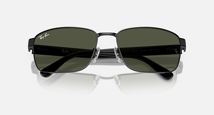 新品　Ray-Ban RB3750 ダークグレー 新品　サングラス RB3750 Sunglasses in Black and G-15 Green - RB3750 | Ray-Ban® US