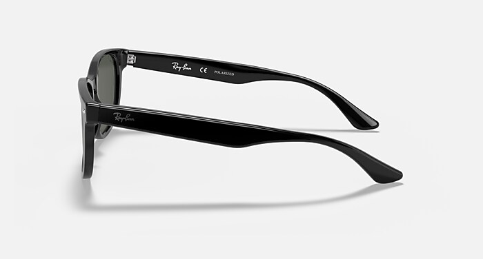 RB2184F Polarized Sunglasses in Black and G-15 Green Polarized (57