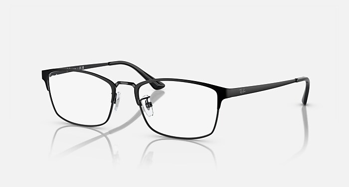 RB8772D OPTICS TITANIUM メガネ ブラック と クリア (54-18