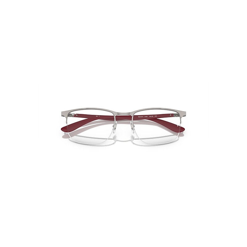 Ray-Ban Rb6513 Optics Optical Sand Red Frame Clear Lenses Polarized 55-20