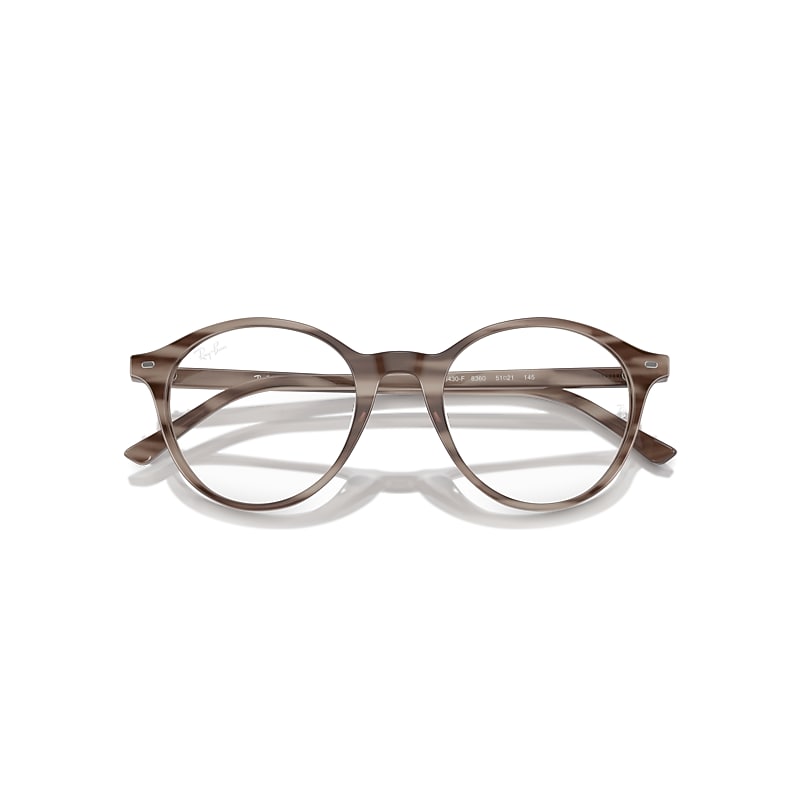 Ray-Ban  Eyeglasses Striped Grey Frame  Lenses Polarized 51-21