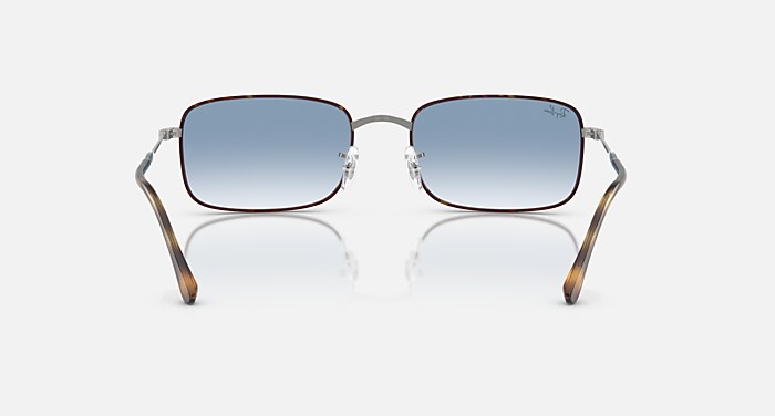 RB3746 Sunglasses in Havana On Gunmetal and Clear Gradient Blue