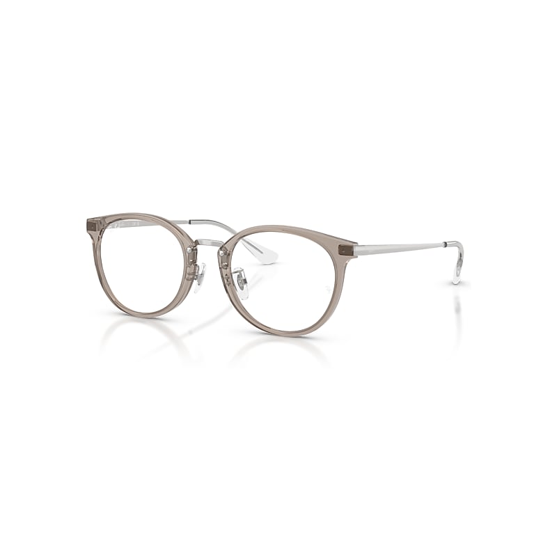 Ray-Ban Eyeglasses   Optics - Silver Frame Clear Lenses Polarized 49-20, RB7266D