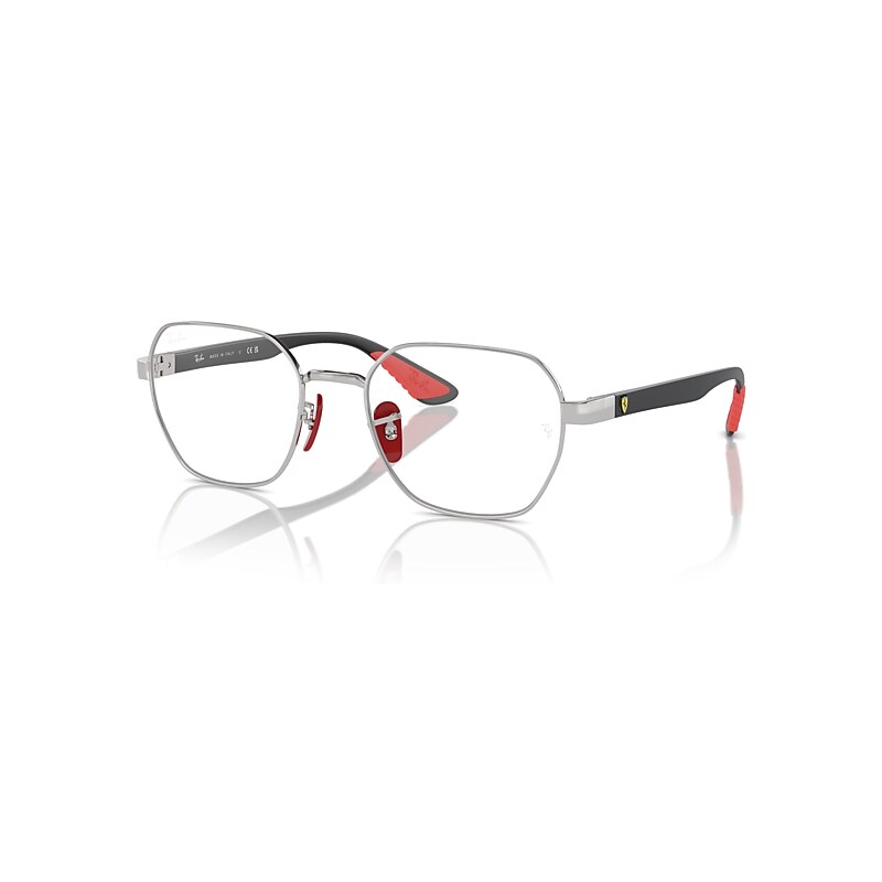 Ray-Ban Eyeglasses Unisex Rb6594m Optics Scuderia Ferrari Collection - Black Frame Clear Lenses Polarized 54-20