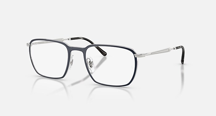 RB6549 OPTICS Eyeglasses with Blue & Silver and Clear (51-20