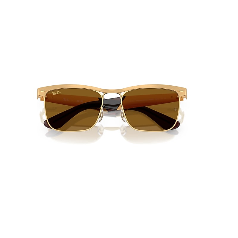WAYFARER DELUXE Sunglasses in Sandblasted Legend Gold and Brown