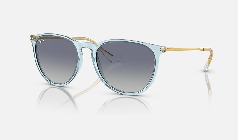 ERIKA CLASSIC Sunglasses in Transparent Light Blue and Grey/Blue