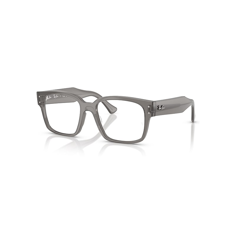 Ray-Ban Eyeglasses Unisex Laurene Optics Bio-based - Transparent Grey Frame Clear Lenses Polarized 51-18