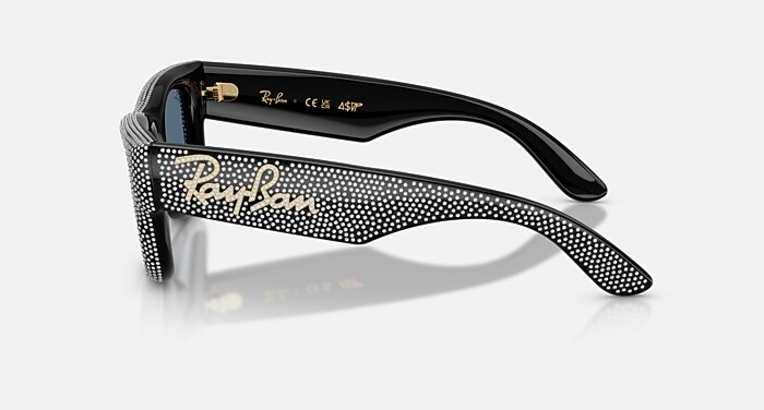 WAYFARER PUFFER CRYSTAL PAVÈ EDITION Sunglasses in Black and Dark