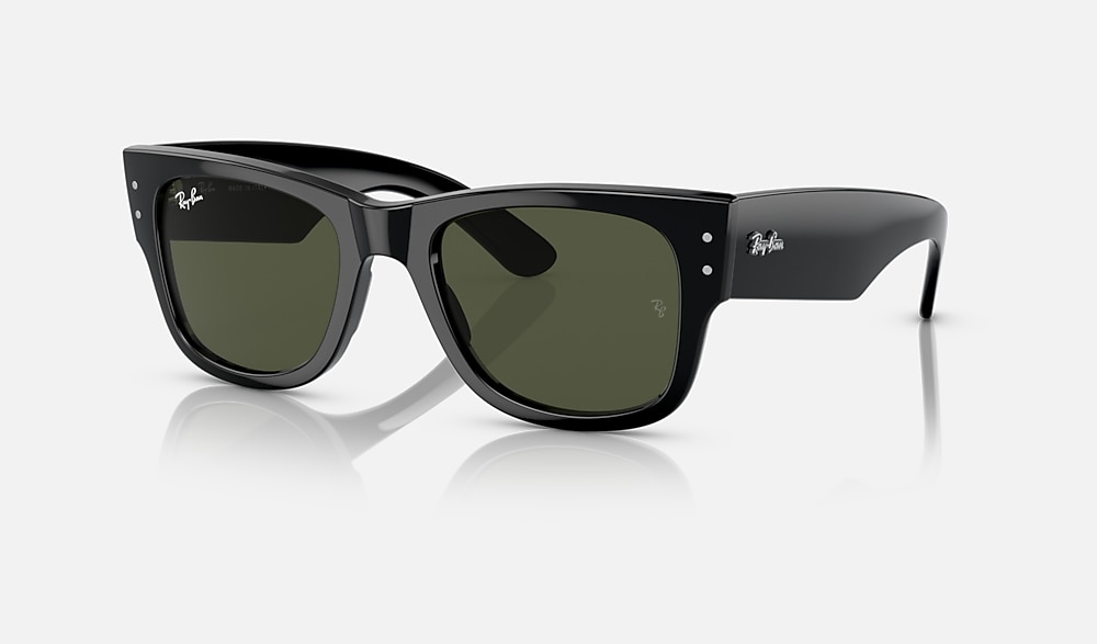 MEGA WAYFARER Sunglasses in Black and Green (51-21) - RB0840S