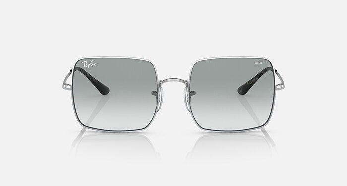 SQUARE 1971 CLASSIC Sunglasses in Silver and Blue Gradient