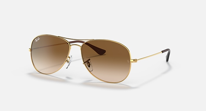 COCKPIT Sunglasses in Arista Gold and Light Brown Gradient 