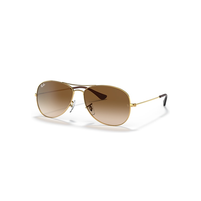 Ray-Ban Sunglasses Men's Cockpit - Arista Gold Frame Brown Lenses 56-14, RB3362