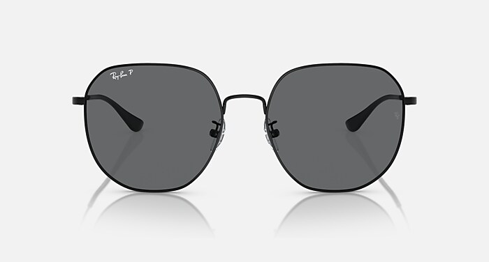 RB3680D Polarized Sunglasses in Black and Dark Grey Polarized (60