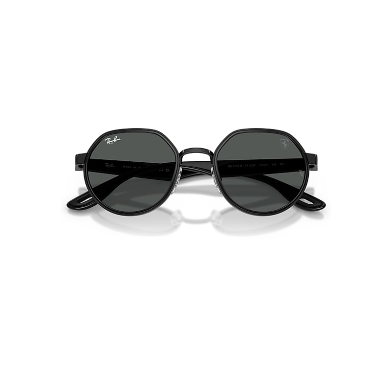 Ray-Ban Rb3703m Scuderia Ferrari Collection Sunglasses Black Frame Grey Lenses 51-21