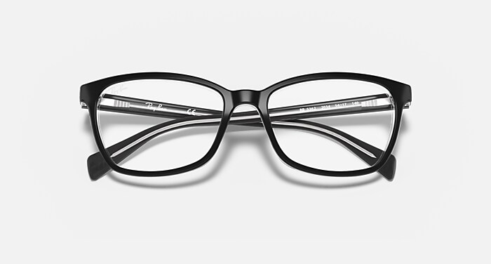 RB5362 OPTICS Eyeglasses with Black On Transparent Frame  display picture 2