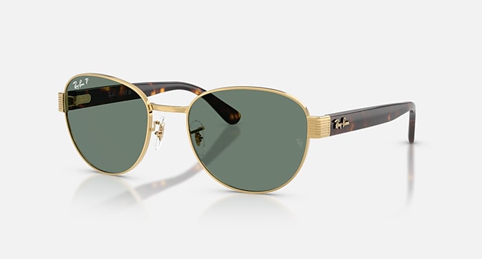 RAY BAN 0RB3766CH  ARISTA GOLD/POLAR GREY  001 54-20-145 RB3746 Sunglasses in Arista Gold and Clear Gradient Brown  main image 3