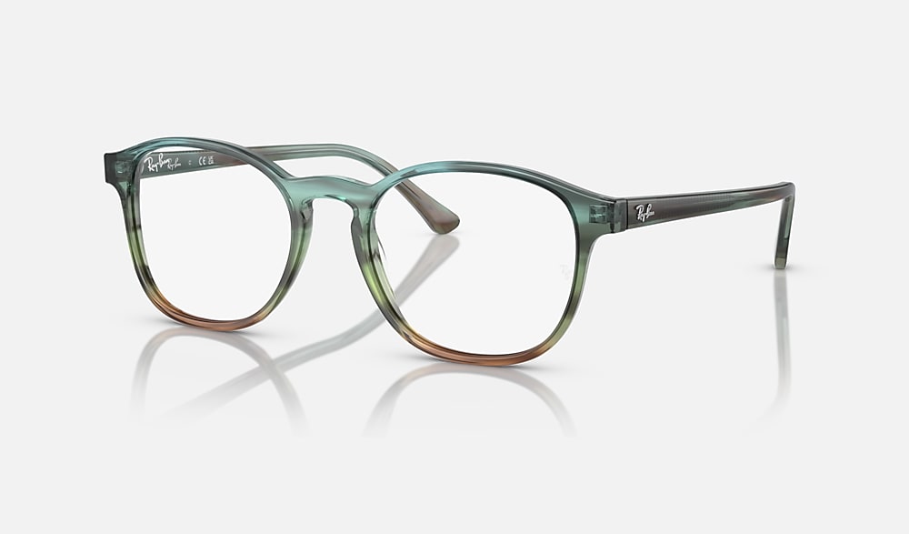 RB5417 OPTICS Eyeglasses with Striped Blue & Green and Clear (50