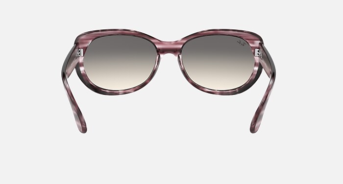 RB4325 Sunglasses in Striped Bordeaux Havana and Grey Gradient