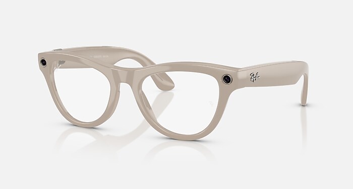 RAY-BAN META (GEN 1) SKYLER AI Glasses in Chalky Gray and Clear